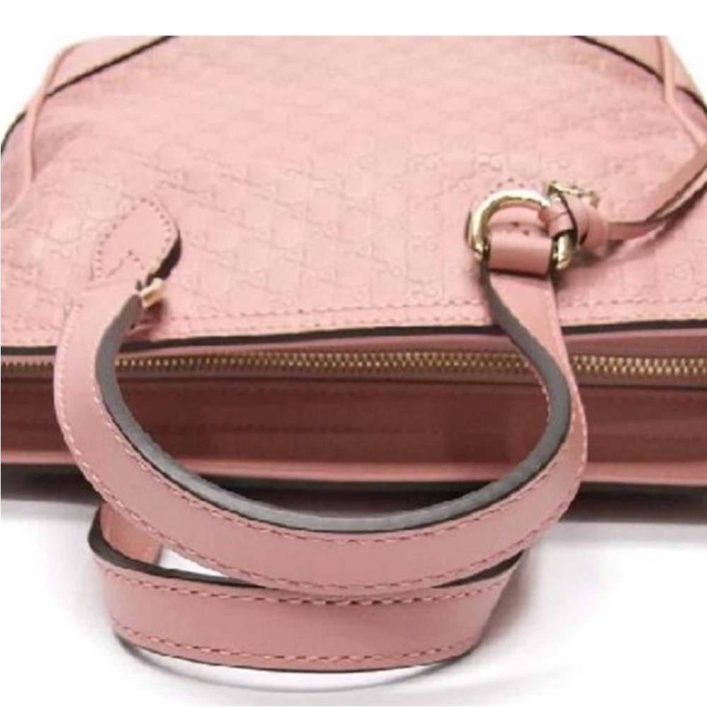 Gucci micro Guccissima bag Bree pink monogram GG crossbody bag - Picture 5 of 15